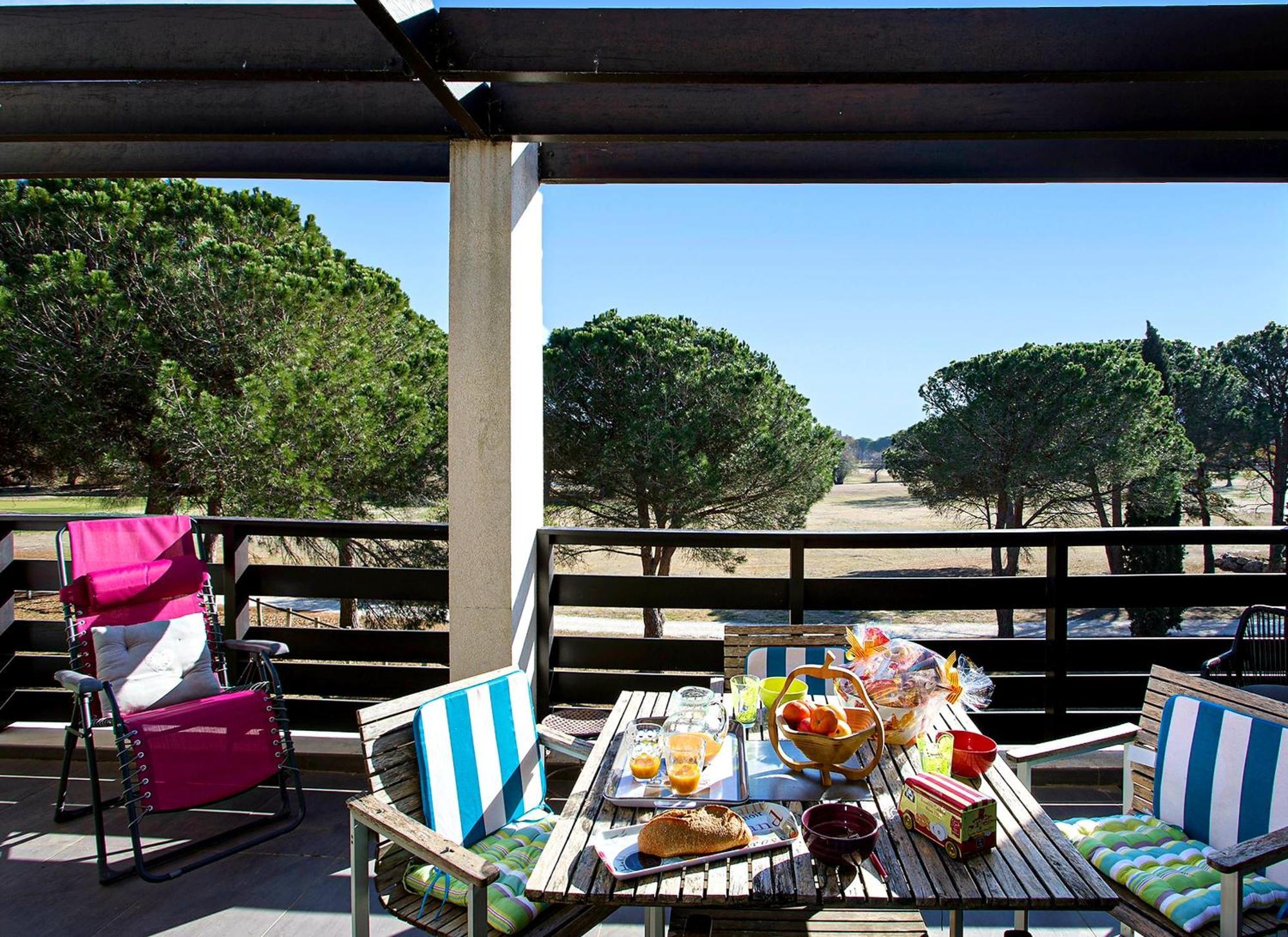 Vert Paradis - Vue Apaisante Sur Golf, Pins Parasols, 2E Etage - 80 M2 Dont Terrasse Avec Pergola, 2 Chambres, 3Et Iles, 3 Clim, Wifi - Piscine, Parking Et Park A Velos, Ascenseur - En Option Linge, Menage - Pistes Cyclables, Mer A Proximite Saint-Cyprien  Eksteriør bilde